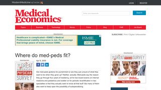 Where do med-peds fit? | Medical Economics