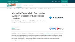 Medallia Expands in Europe to Support Customer Experience Leaders