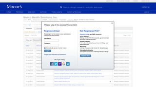 Medco Health Solutions, Inc. Credit Rating - Moody's