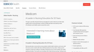 Medcom | Nursing Education | EBSCO | EBSCO Health