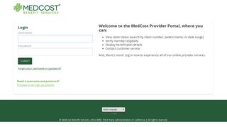 the MedCost Provider Portal, where you can - Healthx
