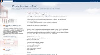 iPhone Medicine Blog: MEDENT Mobile iPhone application