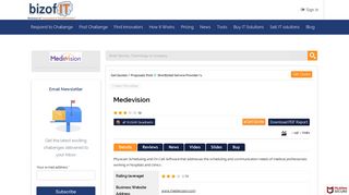 Medevision Reviews | Bizofit Innovation Platform