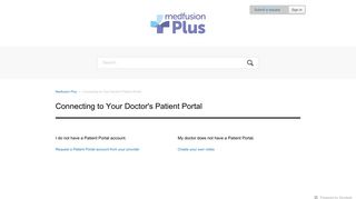 Connecting to Your Doctor's Patient Portal – Medfusion Plus