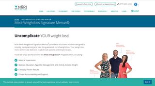 Weight Loss Meal Plan - Signature Menus - Medi-Weightloss
