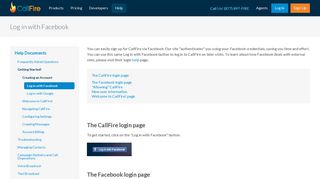 Log in with Facebook | CallFire