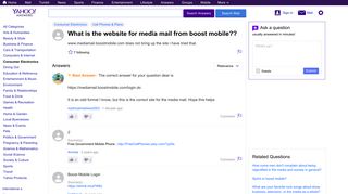 what is the website for media mail from boost mobile?? | Yahoo Answers