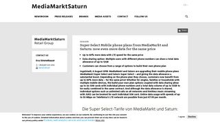 Super Select Mobile phone plans from MediaMarkt and Saturn: now ...