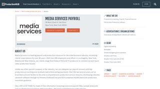 Media Services Payroll | ProductionHUB