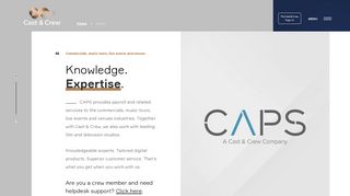 CAPS Payroll | A Cast & Crew company