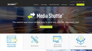 Media Shuttle to Send Files Easier | Signiant Large File Transfer