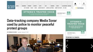 Data-tracking company Media Sonar used by police to monitor ...