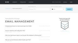 Browse Email Management - Page 2 - Media Temple