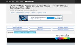 DWA0100 Media Access Gateway User Manual _rev3.PDF MitraStar ...