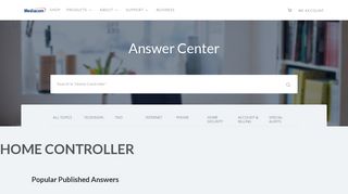 Home Controller - Answer Center - Service