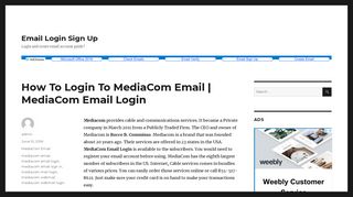 How To Login To MediaCom Email | MediaCom Email Login