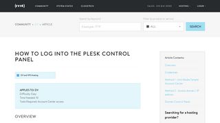 How to log into the Plesk control panel - Media Temple