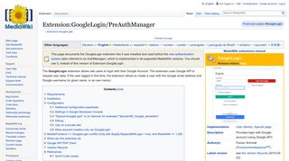 Extension:GoogleLogin/PreAuthManager - MediaWiki