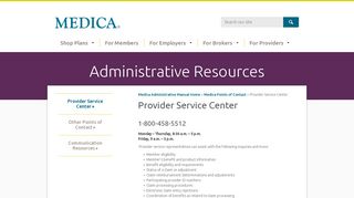 Medica | Provider Service Center