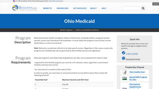 Ohio Medicaid | Benefits.gov
