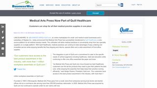 Medical Arts Press Now Part of Quill Healthcare | Business Wire