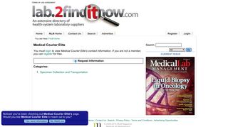 Medical Courier Elite - MLM Magazine - MedicalLab Management