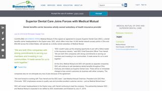 Superior Dental Care Joins Forces with Medical Mutual | Business Wire