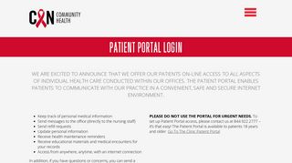 CAN Community Health – Patient Portal Login