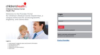 Provider Portal - Children's Medical Center Health Plan