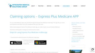 IMSG Quick and easy Medicare claims through Express Plus Medicare ...