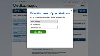 Manage your health - Medicare.gov