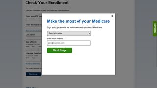 Check Your Enrollment - Medicare.gov