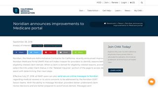 Noridian announces improvements to Medicare portal