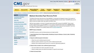 Medicare Secondary Payer Recovery Portal - Centers for Medicare ...