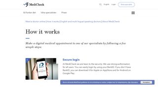 Meet a doctor online - How it works - MediCheck