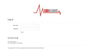 Web Registration - Log in - MediClinic