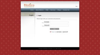 Medico Consulting | Login