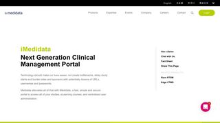 iMedidata: Clinical Management Portal | Medidata Solutions