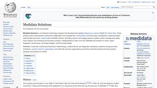 Medidata Solutions - Wikipedia