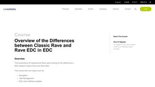 Overview of the Differences Between Rave and RaveX in EDC ...