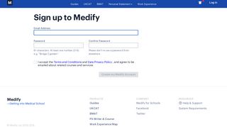 Sign up — Medify