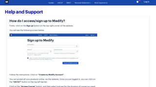 How do I access/sign up to Medify? - Medify – Get into Medical School