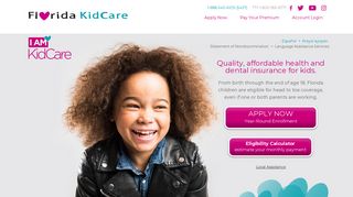 Florida KidCare | Offering health insurance for children from birth ...