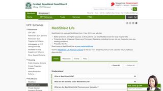 MediShield Life - CPF