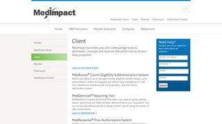 MedImpact - Client Tools and Portal