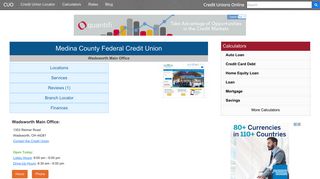 Medina County Federal Credit Union - Wadsworth, OH
