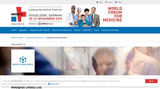 Mediplus (India) Ltd. of New Delhi at MEDICA 2018 in Düsseldorf ...