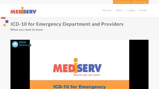 ICD-10 Coding Webinar | Mediserv | Fort Worth TX