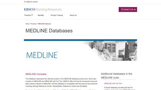 MEDLINE Databases |Academic Medical Journals | EBSCO