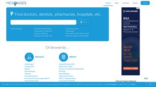 Find doctors, dentists, pharmacies, hospitals, etc. – Medpages Search